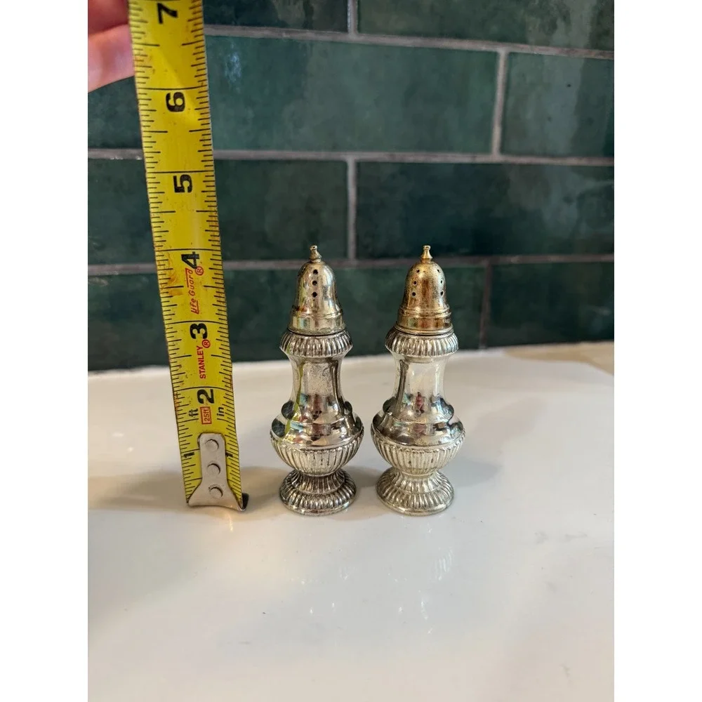 Vintage Silver Plated Salt and Pepper Shakers Made in Japan